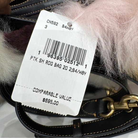 Coach Multicolor Patchwork Fur Shoulder Bag - Picture 10 of 14